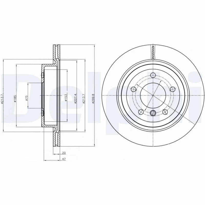 BMW E89 Fren Diski Arka DELPHI BG4223C
