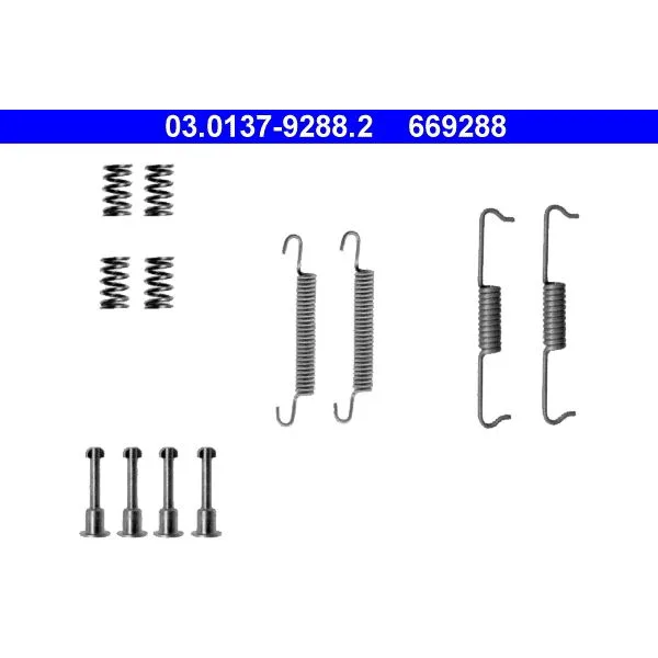 BMW E39 E46 E53 E60… El Fren Pabucu Montaj Seti 34410304483 03.0137-9288.2 ATE