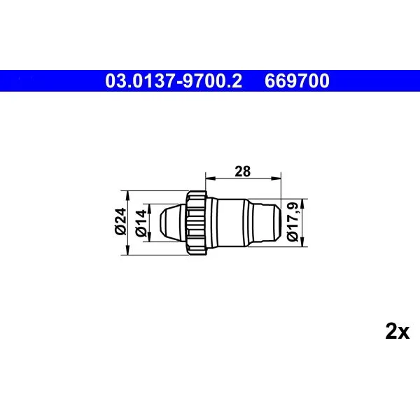 BMW E38 E39 E46 E81… El Fren Pabucu Montaj Seti 34416851437 03.0137-9700.2 ATE