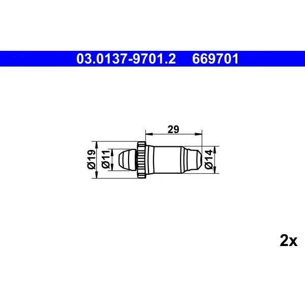 BMW E46 E81 E82 E85… El Fren Pabucu Montaj Seti 34416851438 03.0137-9701.2 ATE
