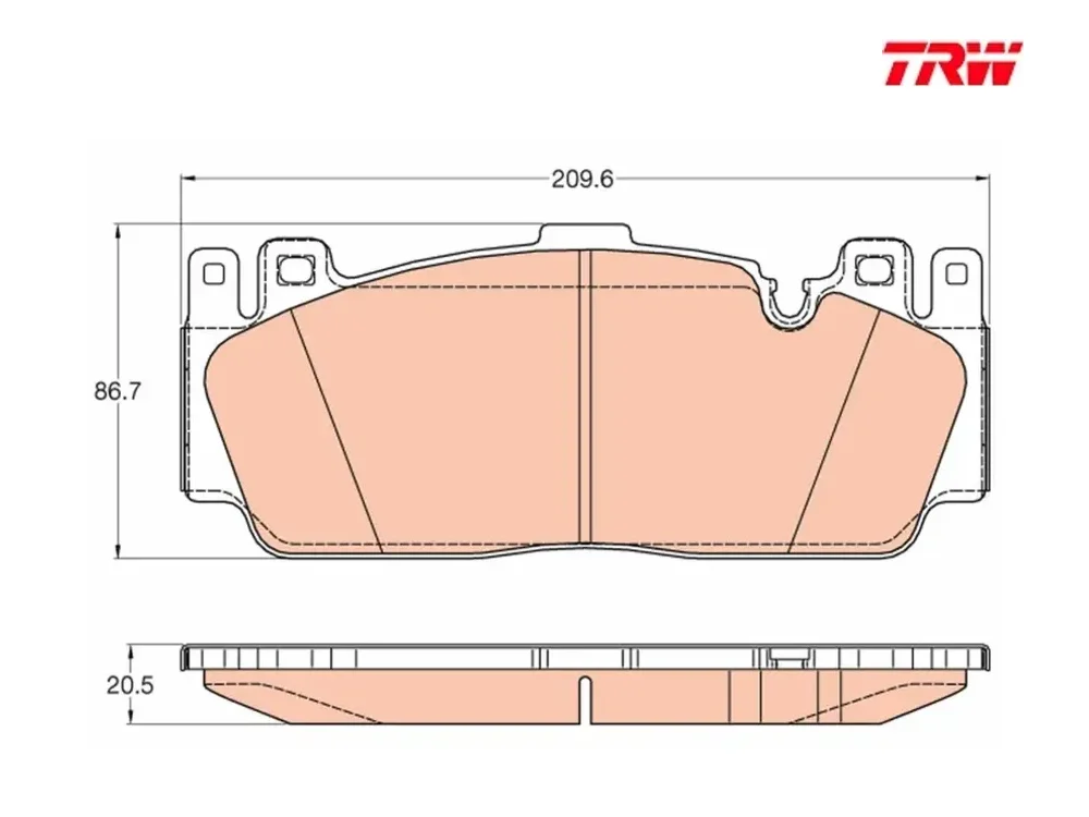 BMW F06 F10 F12 F13 F87 Fren Balatası TRW GDB2020