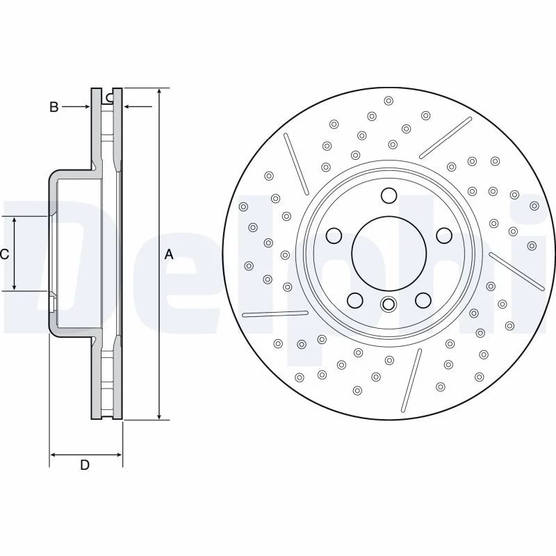 BMW F20 F21 F22 F23 F30 F31 Fren Diski Ön DELPHI BG9234C