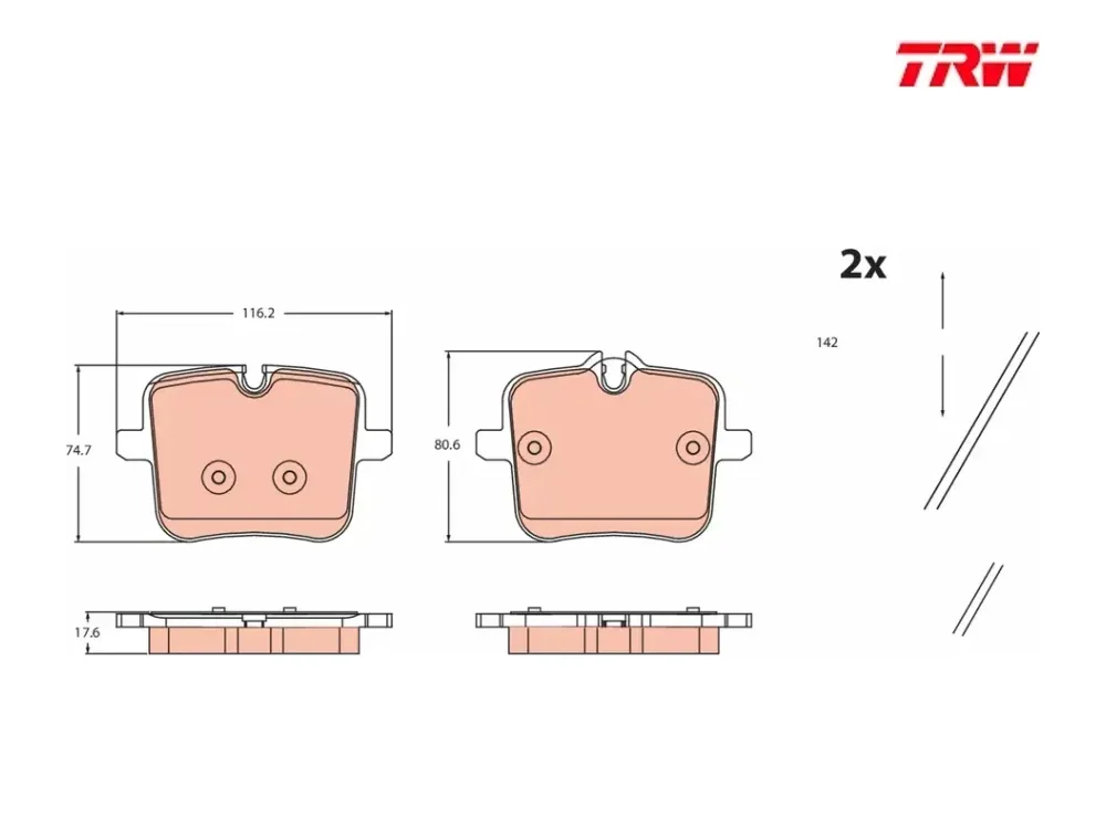 BMW F90 G30 Fren Balatası TRW GDB2519