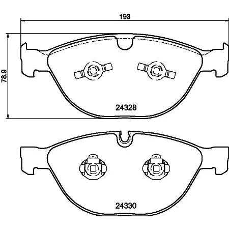 BMW Fren Balatası 34110300361 8DB 355 012-521 HELLA - BMW yedek parça