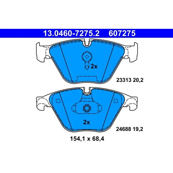BMW 5 Serisi F10 F11 Fren Balatası 34116775314 13.0460-7275.2 ATE - BMW yedek parça