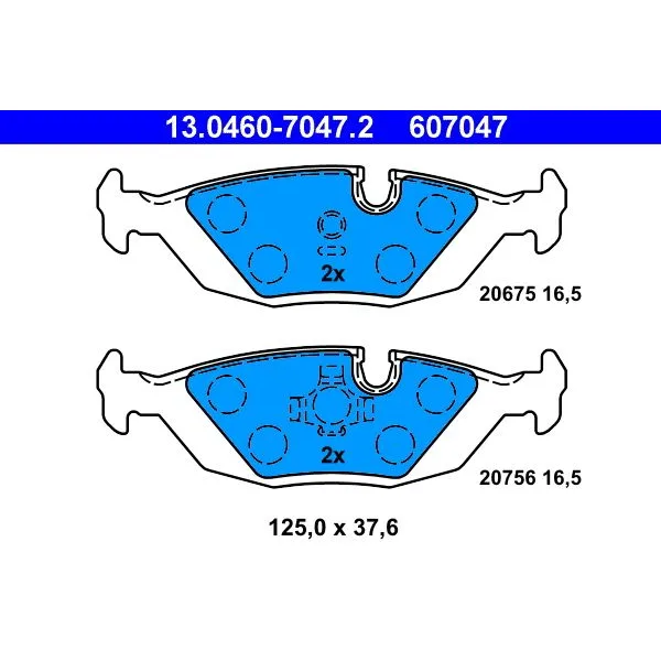 BMW E24 E28 Fren Balatası 34211157925 13.0460-7047.2 ATE - BMW yedek parça