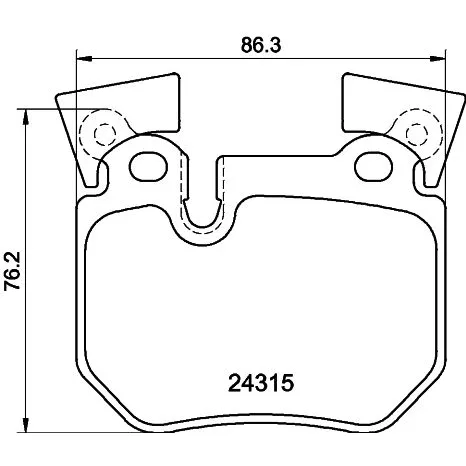 BMW Fren Balatası 34216784808 8DB 355 012-551 HELLA - BMW yedek parça