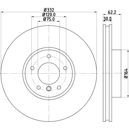 BMW E70 E71 E72 F15… Fren Diski 34116771985 8DD 355 117-731 HELLA
