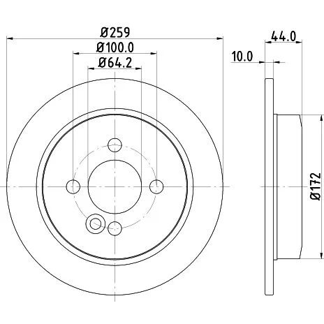 BMW R50 R52 R53 R55… Fren Diski 34211503070 8DD 355 115-261 HELLA