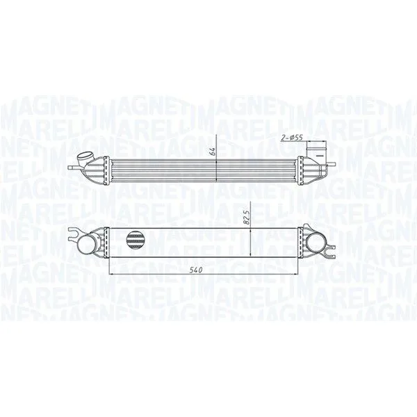 BMW R55 R56 R57 R58… N14 N18 Intercooler 17512751277 MAGNETI MARELLI