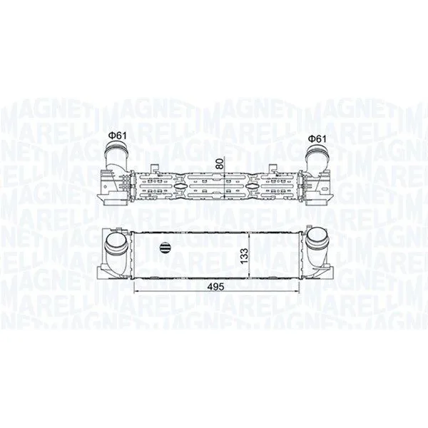 BMW F20 F21 F22 F23… B37 B47 N13… Intercooler 17517600530 MAGNETI MARELLI
