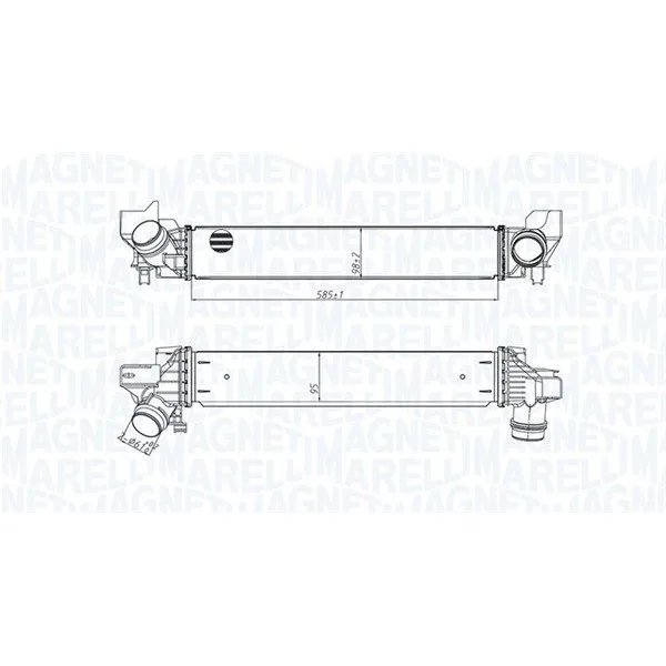 BMW F39 F40 F44 F45… B32 B36 B38 Intercooler 17517617597 MAGNETI MARELLI