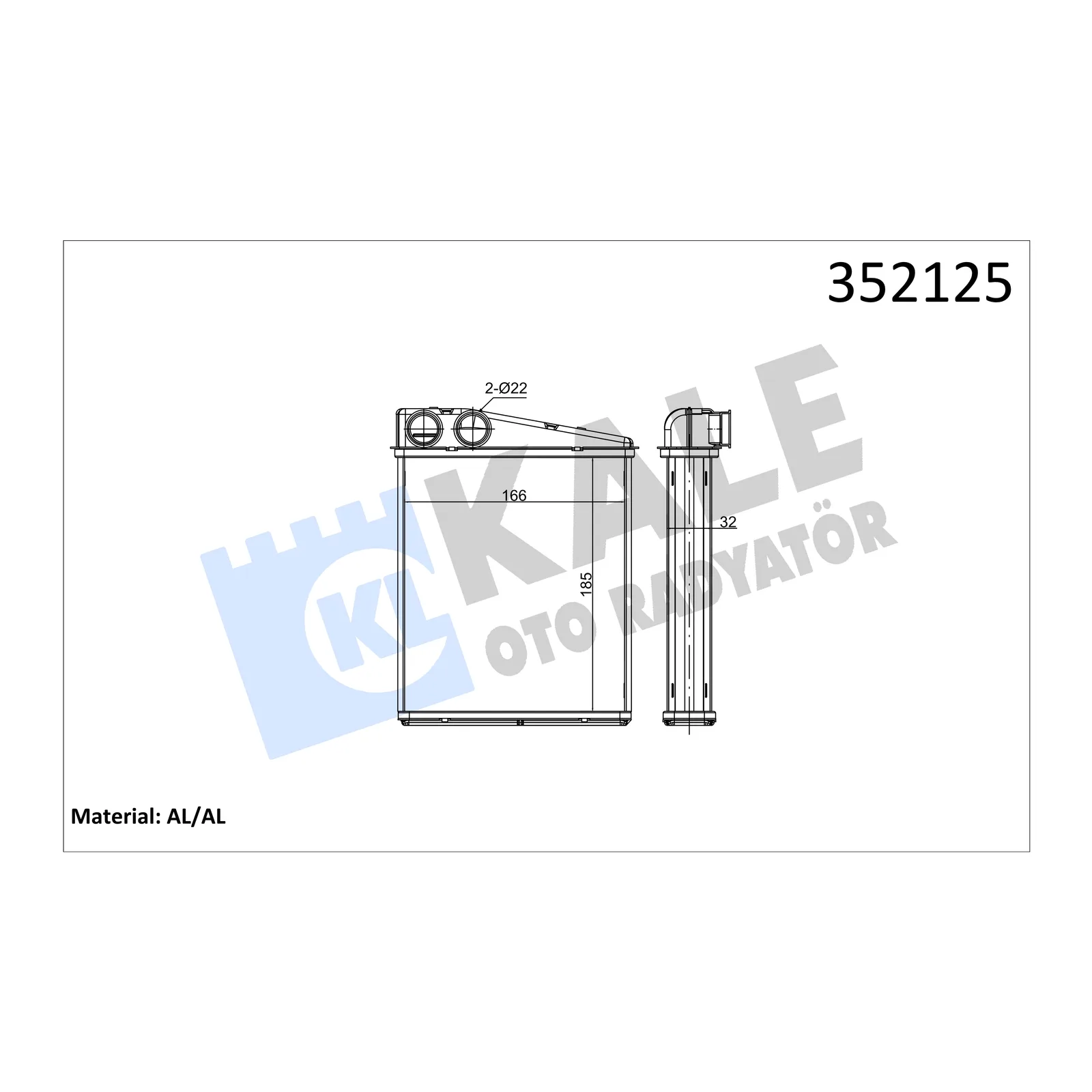BMW R55 R56 R57 R58… Kalorifer Radyatörü 64113422666 KALE