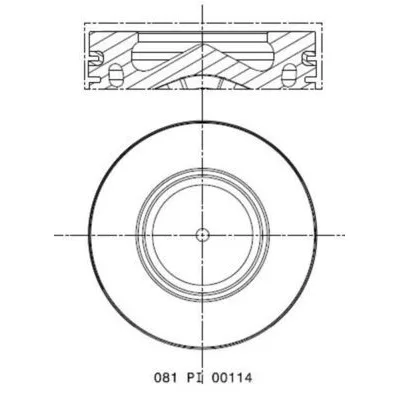 BMW E60 E61 E81 E82… B47 M47 N47 Piston 11257812549 081 PI 00114 000 MAHLE