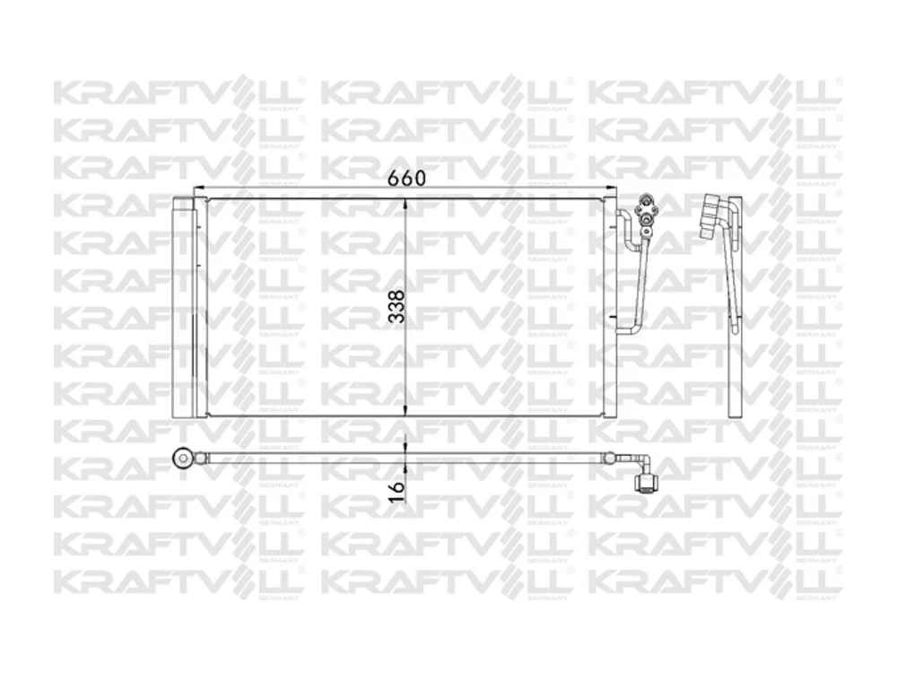 BMW R55 R56 Klima Radyatörü N12 KRAFTVOLL 08060092