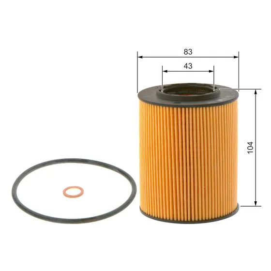 BMW E36 E38 E39 E46… M52 Yağ Filtresi-BOSCH E36/E46/E39/E60/E38/E61/E65/X5/Z3 11427512300 - BMW yedek parça