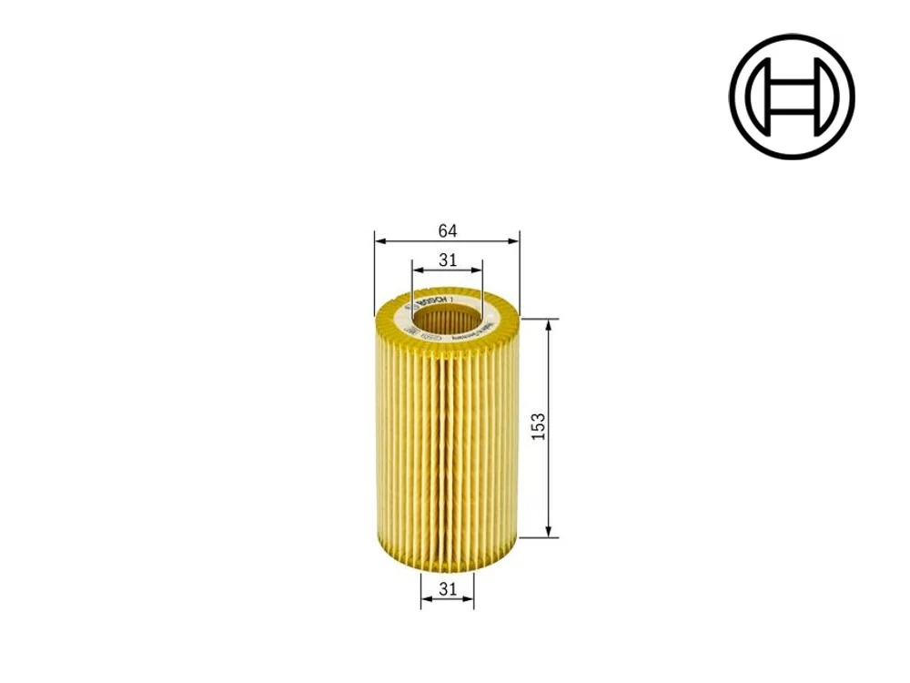Bmw Yağ Filtresi E60 M47N 7787697 11427788460 BOSCH 1457429252