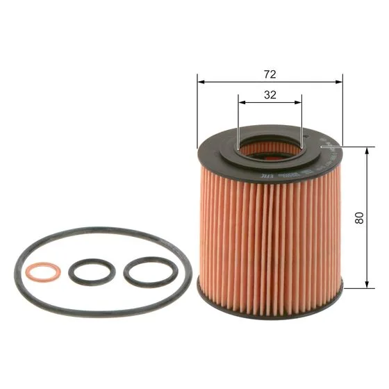 BMW E46 E81 E82 E87… Yağ Filtresi-MANN N43/N45N/N46N LCI/E88/E46/E82/E90 11427508969 BOSCH - BMW yedek parça