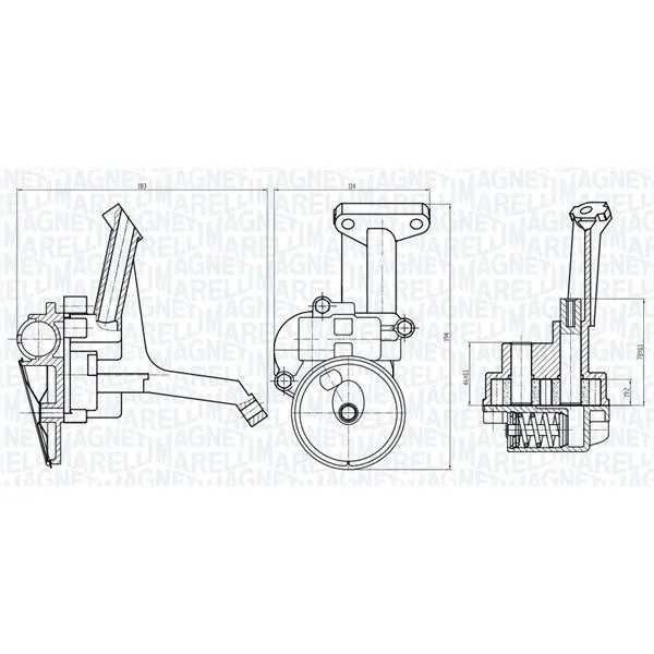 BMW E21 E28 E30 E34 M20 Yağ Pompası 11411267242 MAGNETI MARELLI