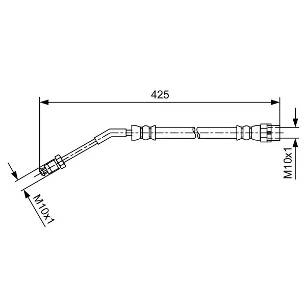 BMW Z4 E85 E86 Arka Sağ Fren Hortumu 34306762579 1987481587 BOSCH
