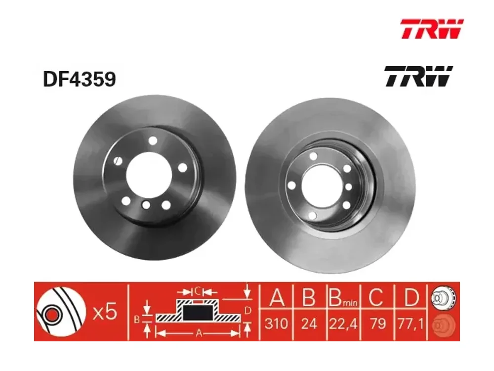 Fren Diski Ön TRW DF4359