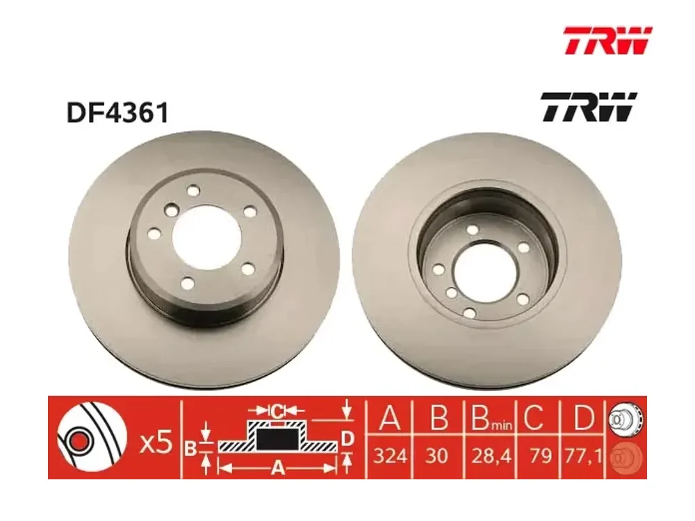 Fren Diski Ön TRW DF4361