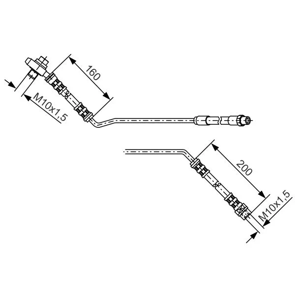 BMW X5 E53 M54 M57 M62… Fren Hortumu Arka Sağ 34301165766 1987476055 BOSCH