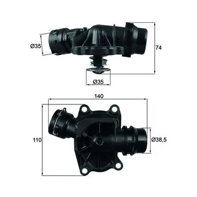 BMW Termostat BH TI-233-88 BEHR