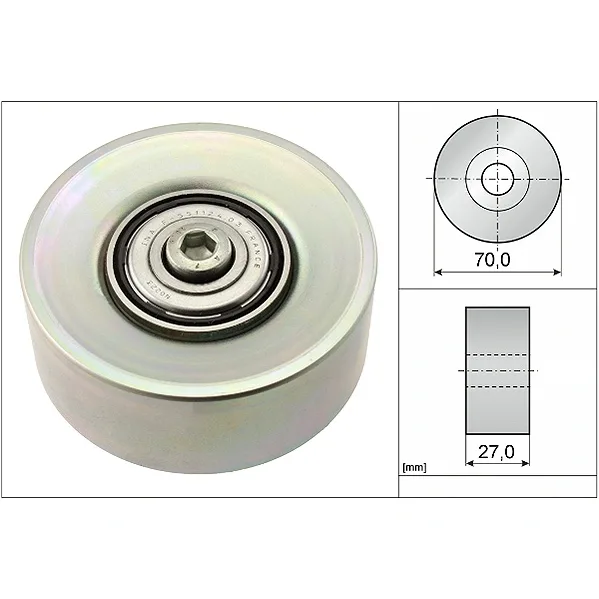 BMW E46 E53 E60 E61… V Kayış Gergi Rulmanı 11287780124 532-0398-10 INA