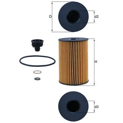 BMW E70 E71 E72 F01… B58 N63 N74… Yağ Filtresi 11425A33C42 OX-353-7D MAHLE