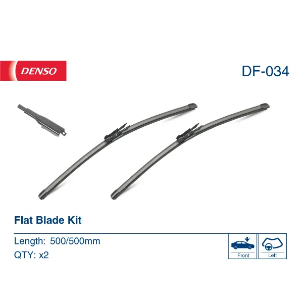 BMW 1 Serisi E81 E82 E87 E88 Ön Silecek Süpürgesi 61610420549 DF-034 DENSO