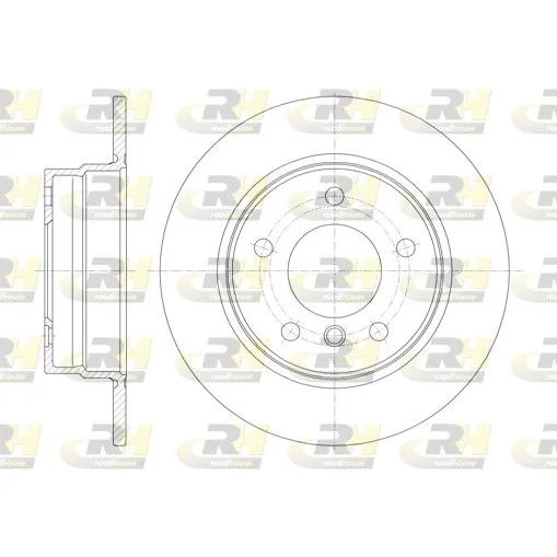 BMW 1 Serisi E81 E87 Arka Fren Diski 34216764647 61013.00 ROAD HOUSE