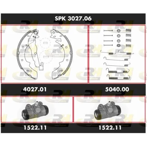 BMW 3 Serisi E30 Arka Fren Pabucu Seti SPK 3027.06 ROAD HOUSE
