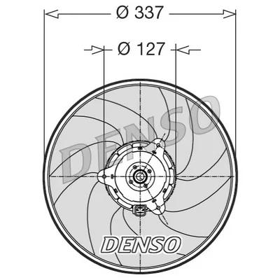 BMW 3 Serisi E30 M10 Fan Motoru DER21002 DENSO