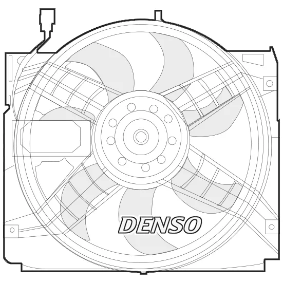 BMW 3 Serisi E46 M47 Fan Motoru 17112246793 DER05004 DENSO