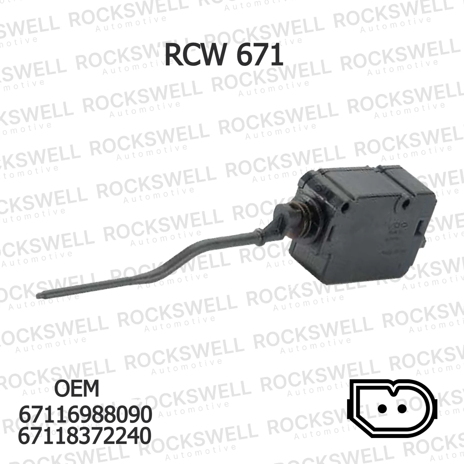 BMW 3 Serisi E46 Yakıt Deposu Kapak Kilidi 67118372240 RCW 671 ROCKSWELL