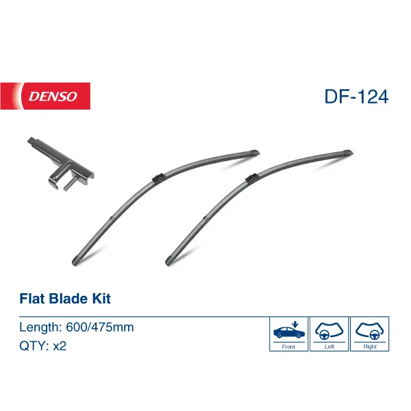 BMW 3 Serisi E90 E91 Ön Silecek Süpürgesi 61610427668 DF-124 DENSO