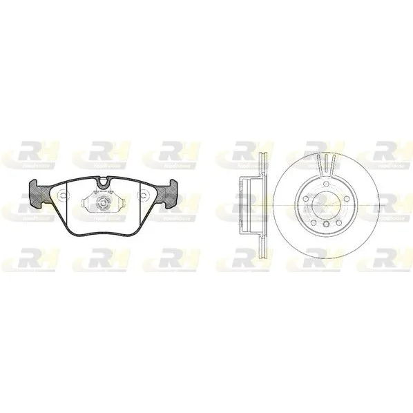 BMW 5 Serisi E39 Ön Fren Disk Balata Seti 8963.00 ROAD HOUSE