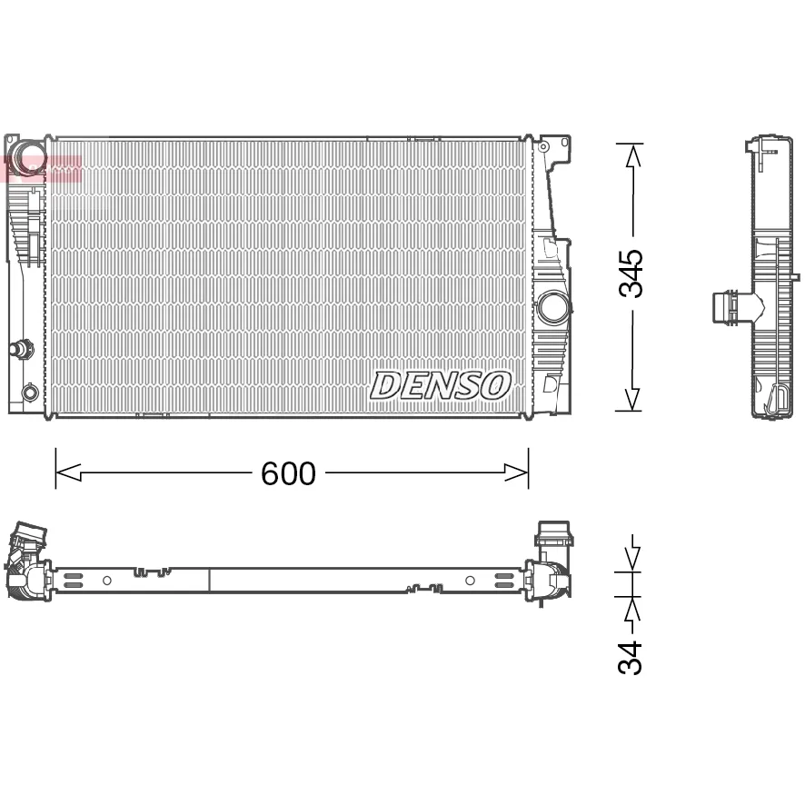 BMW 5 Serisi F07 F10 F11 N20 Radyatör 17117626558 DRM05005 DENSO