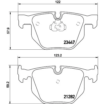 BMW 7 Serisi E65 E66 Fren Balatası 34216753850 8DB 355 009-331 HELLA PAGID - BMW yedek parça