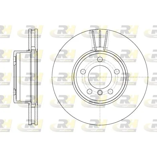 BMW 7 Serisi E65 E66 Ön Fren Diski 34116750265 6867.10 ROAD HOUSE