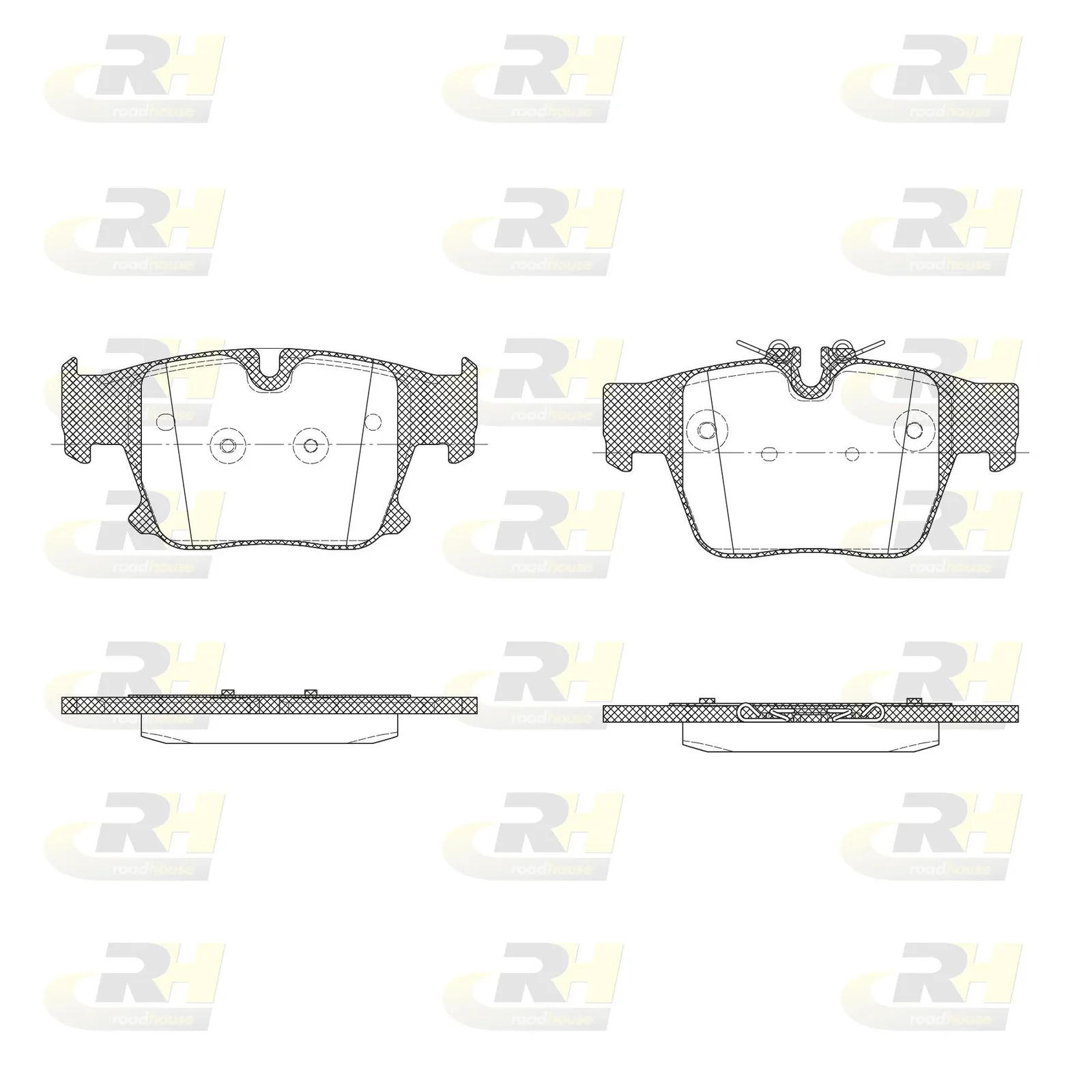BMW Arka Fren Balatası 34208842965 H22047.00 ROAD HOUSE