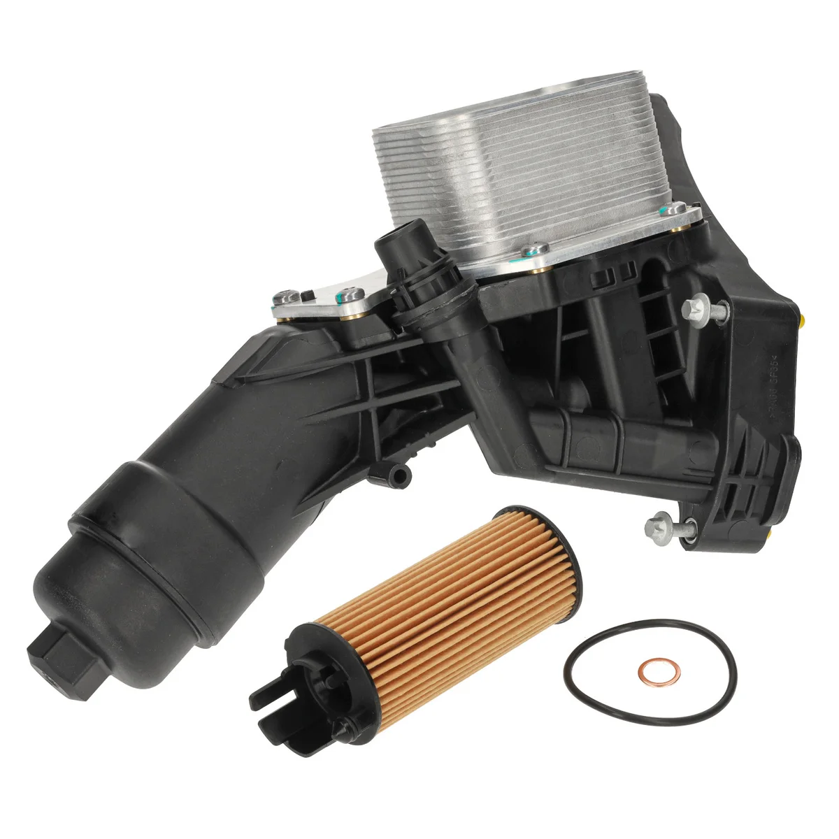 BMW F10 F15 F20 F21… B37 B38 B46… Yağ Filitre Haznesi Soğutuculu Komple 11428596283 FEBI