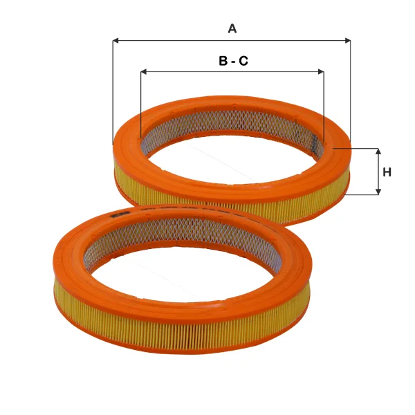 BMW E21 E28 E30 M10 Hava Filtresi 13711265624 HPU 4376 FILFILTRE
