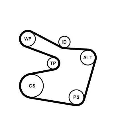 BMW E36 E38 E39 E46… M52 M54 Devirdaimli Triger Seti 11281437475 6PK1538WP2 CONTITECH - BMW yedek parça