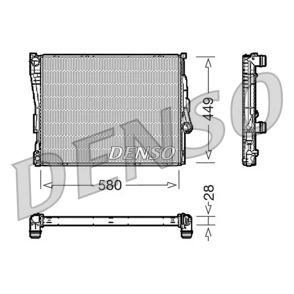 BMW E36 E46 E85 E86… M43 M47 M52… Radyatör 17111611557 DRM05069 DENSO