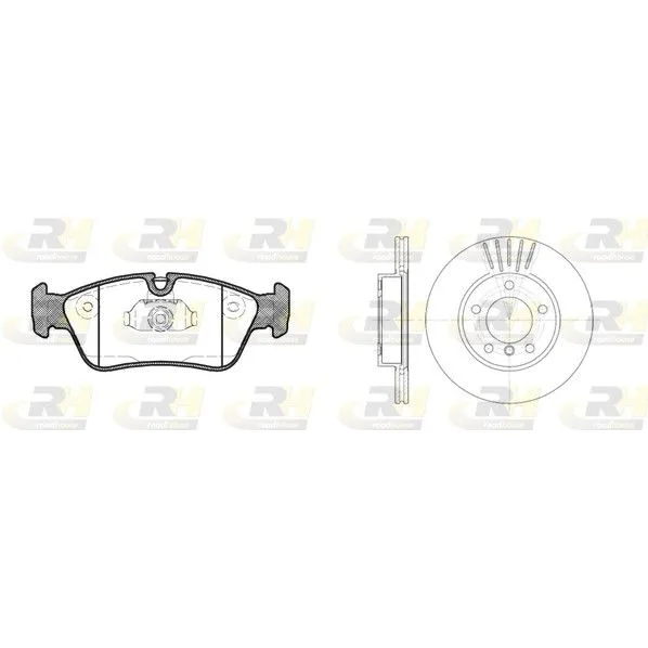 BMW E36 E46 E85 Ön Fren Disk Balata Seti 34111160674 8384.02 ROAD HOUSE