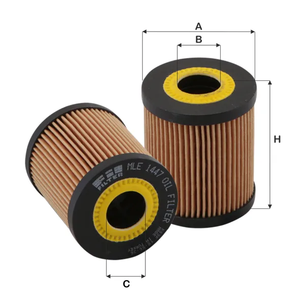 BMW E38 E39 E46 E53 M57 Yağ Filtresi 11422247392 MLE 1447 FILFILTRE