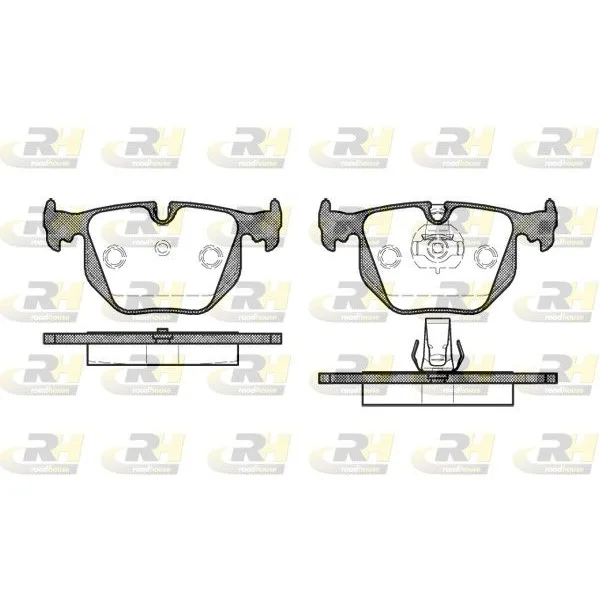 BMW E46 E53 E83 Arka Fren Balatası 2381.30 ROAD HOUSE