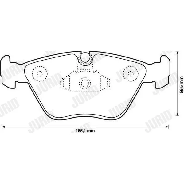 BMW E46 E83 E85 E86 Fren Balatası 34111164629 571994J JURID - BMW yedek parça